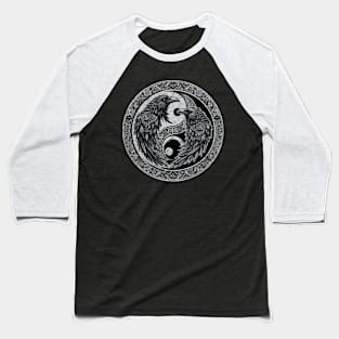 Jing Jang Nordic Raven Baseball T-Shirt